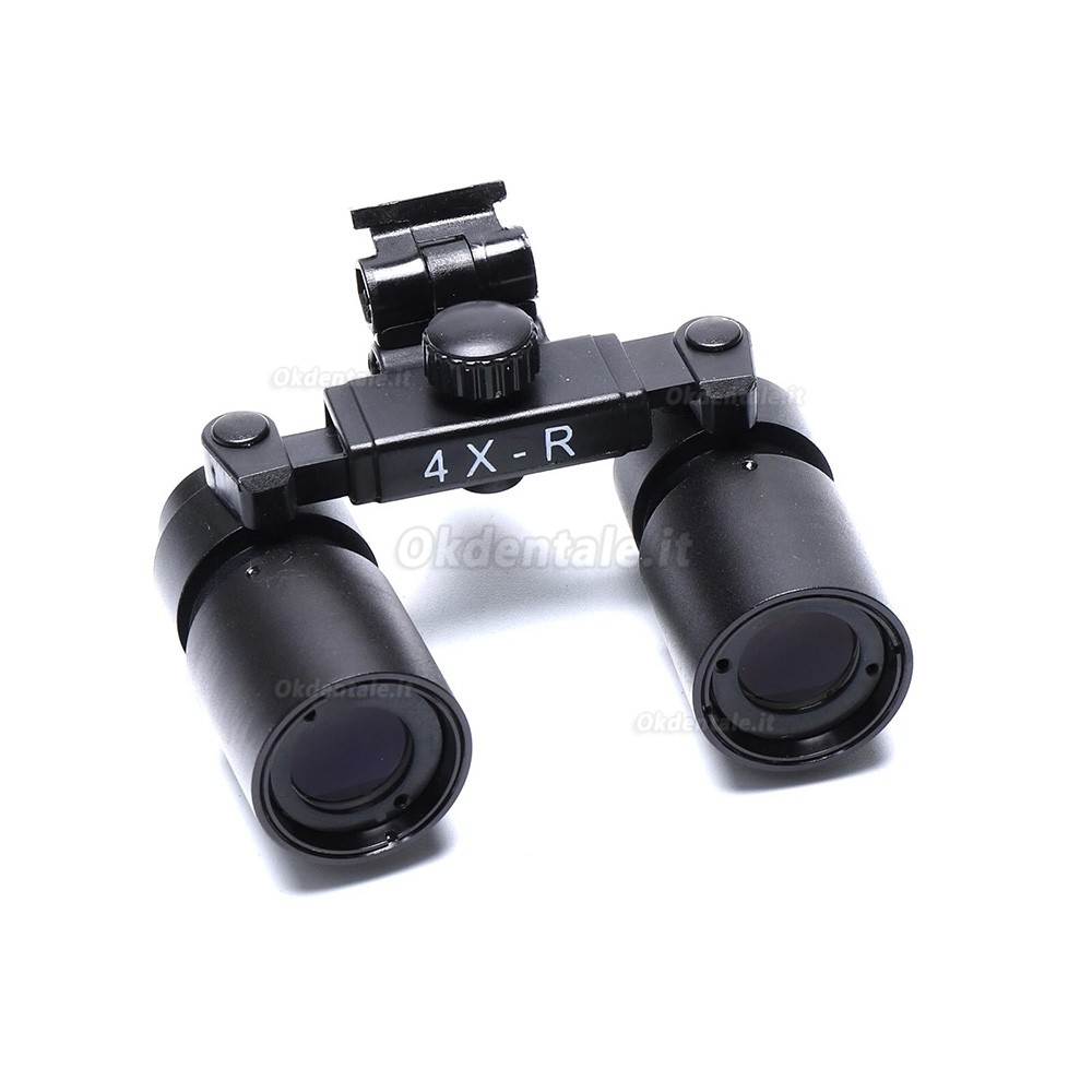 Occhiali ingrandenti dentista YUYO DY-005 4X + luce per occhiali ingrandenti a LED da 5W